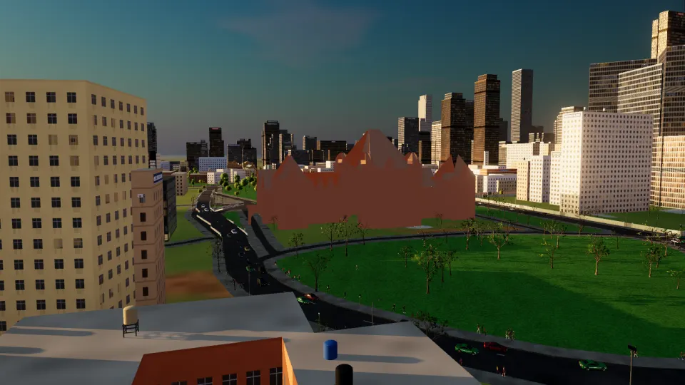 Queen's Park and the Ontario Legislative Building, rendered in the app